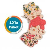 Molinella Yanmaz Kapitone Duck Kumaş Renkli Fırın Eldiveni 20x27 cm 10lu Paket - 2