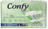 Confy Adult Yetişkin Bez Straıght Large Jumbo 30 lu - 1