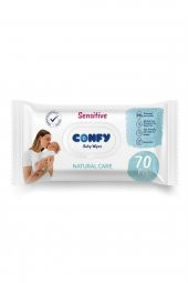 Confy Sensitive Bebeklere Özel Islak Mendil 70 Yaprak thumbnail 4