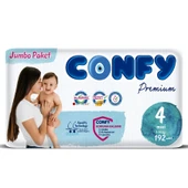 Confy Premium 4 Numara Bebek Bezi Maxi 7 - 14 Kg 192 Adet - 1