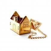 Ev Tasarımlı Gold Paslanmaz Çelik Çay Süzgeci - 3