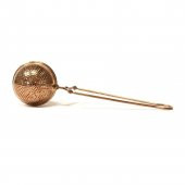 Küre Tasarımlı Rose Gold Renkli Paslanmaz Çelik Çay Süzgeci - 2