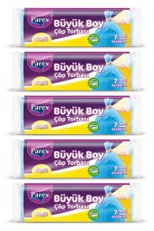 Parex Güçlü Çöp Torbası Büyük Boy 5li - 1