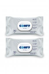 Confy Premium Sensitive Islak Mendil 70 Adet (2 Adet) thumbnail 1