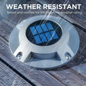 Home Zone Security Solar Güverte Işığı - Hava Koşullarına Dayanıklı - Gümüş - 2