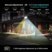 Home Zone Security Akıllı SMD LED Dış Mekan Projektörü, 3500LM, 3000-5000K - 3