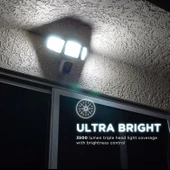 Home Zone Security Üç Kafalı Projektör Kamerası - Akıllı 2.4 GHz 1080P - 2