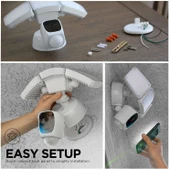 Home Zone Security Üç Kafalı Projektör Kamerası - Akıllı 2.4 GHz 1080P - 3