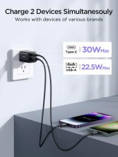Joyroom 30W Pd 2li USB + Type-C Şarj Aleti Adaptör - 3