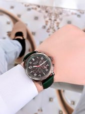 FRC1.434 Ferrucci İç Fonksiyonları Aktif 30mt Suya Dayanıklı Deri Kordon Erkek Kol Saati+Bileklik thumbnail 3