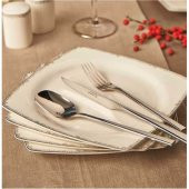 Korkmaz Bone Collection 60 Parça Kare Yemek Takımı A8424 - 3