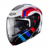 Caberg Horus X Çeneden Açılır Kask XS (ECE 22.06) (Beyaz-Kırmızı-Mavi) - 3