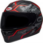 Bell Qualifier Stealth Kapalı Kask XL (Mat Siyah-Kırmızı) - 5