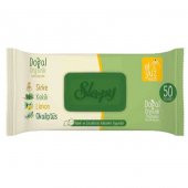 Sleepy Doğal Organik Pamuklu Islak Havlu 50li - 1