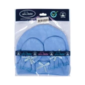 Sevibebe Bebek Şapka Eldiven Takımı Yenidoğan 0-3 ay 99 thumbnail 4