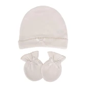 Sevibebe Bebek Şapka Eldiven Takımı Yenidoğan 0-3 ay 99 thumbnail 3