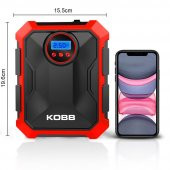 KOBB KB200 12Volt 150 PSI Ayarlanabilir Dijital Basınç Göstergeli Hava Lastik Şişirme Pompası - 9