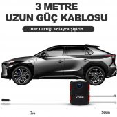 KOBB KB200 12Volt 150 PSI Ayarlanabilir Dijital Basınç Göstergeli Hava Lastik Şişirme Pompası - 5