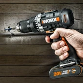 WORX WX352 20Volt/2.0Ah Li-ion Çift Akülü Kömürsüz Profesyonel Şarjlı Darbeli Matkap - 3