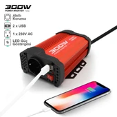 KOBB KBN300 12V/220V 300Watt Modifiye Sinüs Dönüştürücü İnvertör - 12