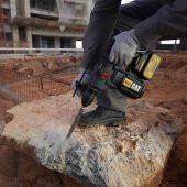 CAT DX21 18Volt 4.0Ah 2.2J Li-ion Çift Akülü Şarjlı Kömürsüz Profesyonel SDS-Plus Pnömatik Kırıcı/Delici - 5