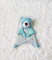 Uykucu Ayıcık Uyku Arkadaşı Amigurumi Organik Oyuncak - 1