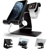 Metal Masa Üstü Telefon Tablet Akıllı Saat Tutucu Standı Telefon Tablet Standı - 1