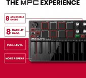 Akai Mpkmini 2 Müzik Prodüksiyonu Klavye Kontrol Cihazı Siyah - 4