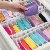 11 Gözlü Çekmece ve Dolap Içi Akordiyon Düzenleyici Organizer S Beden 6lı Set - 4