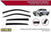 Toyota Hilux Cam Rüzgarlığı Kromlu 2015+ Niken - 1