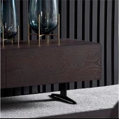 Dekorafence Paneli Duvar Çıtası Lambiri Kanallı Antrastit - 1