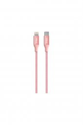 Ttec 2DK41RA AlumiCable USB-C - Lightning Hızlı Şarj Kablosu 150 cm Rose Altın - 1