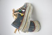 İthal  Mavi Taşlı Model Converse Ayakkabı - 5