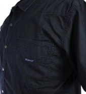 Büyük Beden Erkek Kot Gömlek Kısa Kollu Lacivert - 4