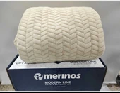 Merinos Tek kişilik  Modern Line 2 Parça Battaniye Seti Sense Mocha - 1