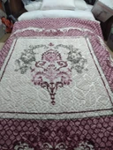 Merinos Gold Albina krem- pembe  Battal Boy Battaniye, Kabartmalı, 4.25Kg - 1