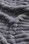 Merinos Tek kişilik  Modern Line 2 Parça Battaniye Seti -K Gri - 2