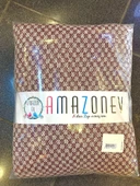 Amazon Ev Naturel Tek Kişilik Pike Takımı-Bordo Krem - 1