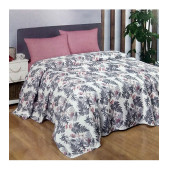 Jolly Home 100 Pamuk Doğal Çift Kişilik Pike 200x230 (Tek Pike)-Yaprak Gri - 1