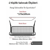 Mandaş Süngersiz Salıncak Minder Kılıfı Seti (Duck)-2 KİŞİLİK-Mavi-Beyaz - 3