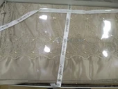 altın kelebek çift kişilik pike takımı ebru capiçino SANDIK HEDİYELİ - 3