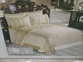 altın kelebek çift kişilik pike takımı ebru capiçino SANDIK HEDİYELİ - 2