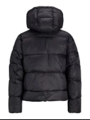 JJXX Bayan Puffer Kapüşonlu Siyah Renk Mont 12238268 - 8