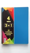 a4 boy 3+1 ayraçlı defter dersane defteri (3 kareli 1 çizgili )120 yaprak udep thumbnail 2