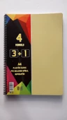 a4 boy 3+1 ayraçlı defter dersane defteri (3 kareli 1 çizgili )120 yaprak udep thumbnail 4