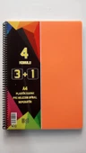 a4 boy 3+1 ayraçlı defter dersane defteri (3 kareli 1 çizgili )120 yaprak udep thumbnail 5