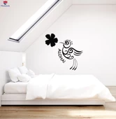 Oturma Odası, Yatak Odası Duvar Sticker Aloha Kuş Çiçek Hawaii Hawaii Odası Sanat Çıkartmaları thumbnail 1