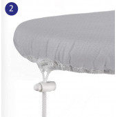 GERCELLA(HEDİYELİ) OPTİMUM PARK GO ÜTÜ MASASI KILIFI ÖRTÜSÜ BEZİ(1AD.ÇAMAŞIR YIKAMA FİLESİ HEDİYE) - 4