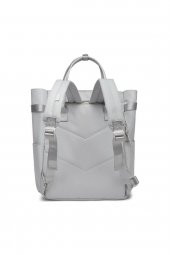 Bagacar Smart Bag 3194 Okul ve Günlük Laptop Bölmeli Sırt Çantası Açık Gri - 6