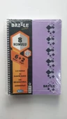 a4 boy 6+2 ayraçlı defter dersane defteri (6 kareli 2 çizgili )240 yaprak dazzle - 3